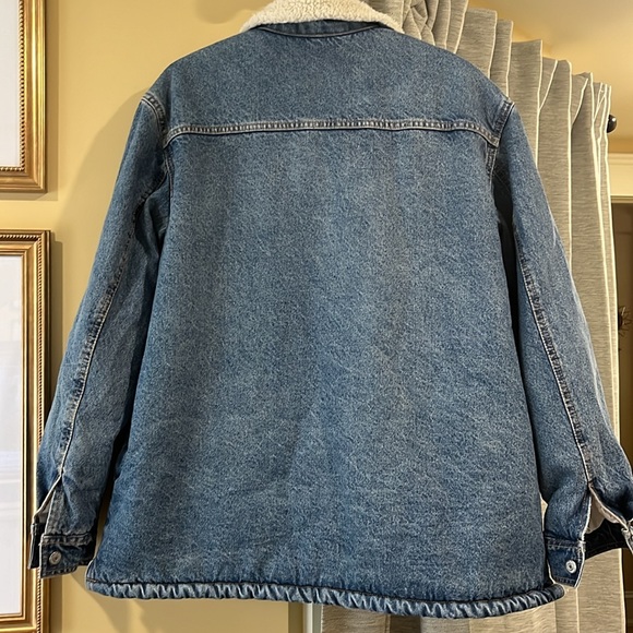 Old Navy Sherpa Jean Jacket size L TALL - Picture 5 of 5